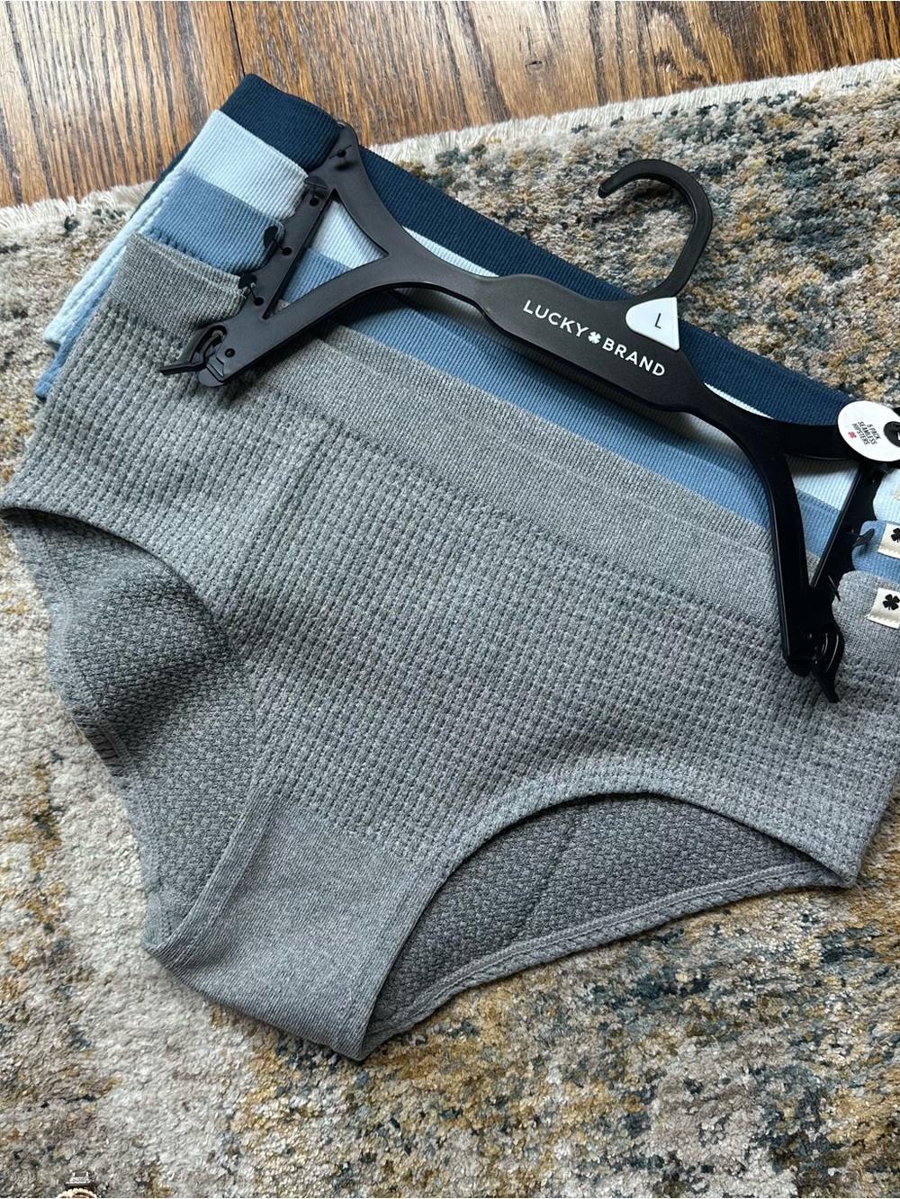 Lucky Brand Women’s Gray and Blue Briefs - 4-Pack
